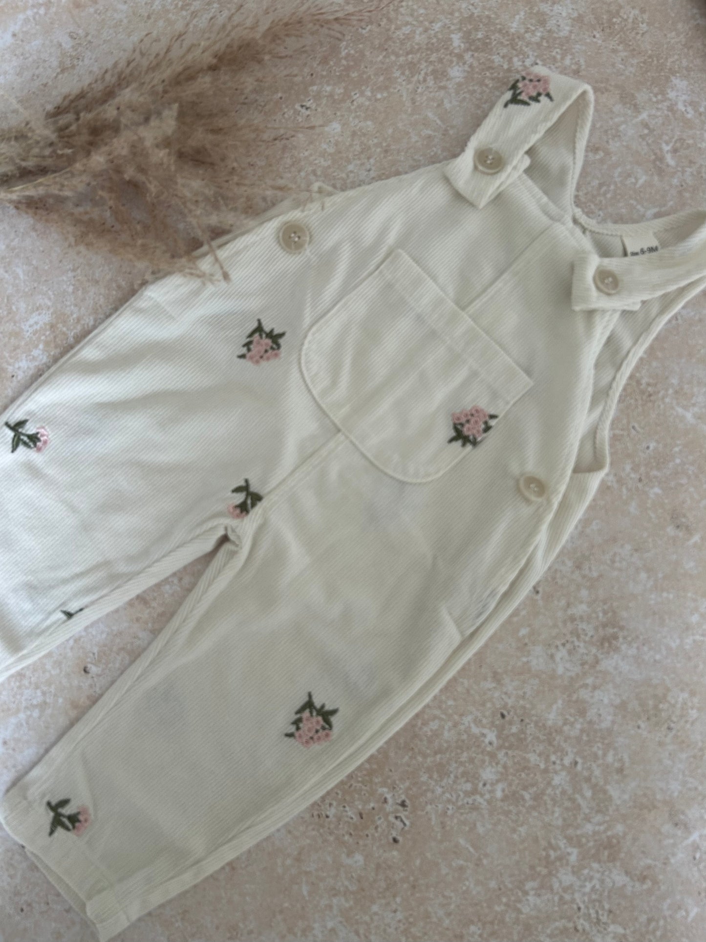 Floral dungarees