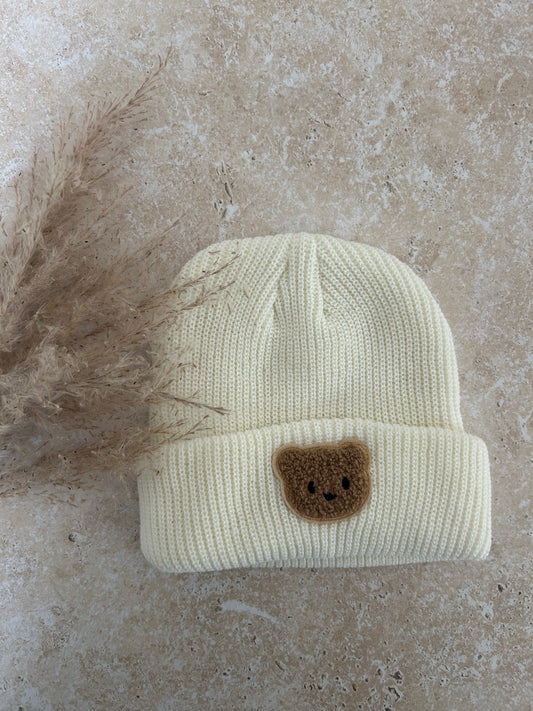 White Teddy Beanie